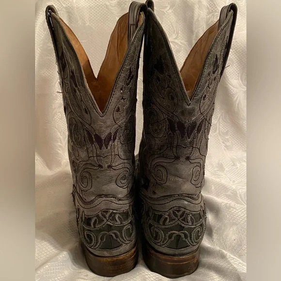 Men’s Corral Vintage leather embroidered square toe western boots. Size 11.5D - Picture 8 of 16